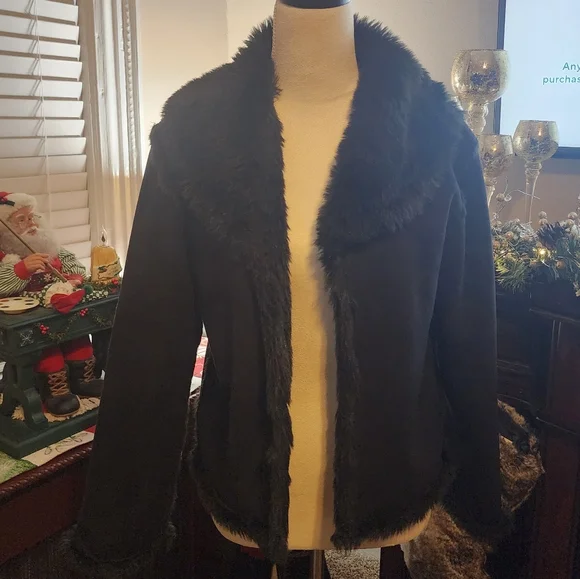 Lord Taylor Jackets Coats Lord And Taylor Faux Suede Coat